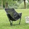 Silla plegable para exteriores para viajes en coche, silla de pesca transpirable con respaldo, silla de playa y camping ultraligera, silla luna para dibujar y pintar