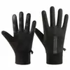 Luvas Elétricas para Bicicleta ao Ar Livre à Prova de Vento, Impermeáveis, Forradas com Fleece, Quentes, Compatíveis com Tela de Toque para Outono e Inverno, Luvas Antiderrapantes Específicas para Ciclismo