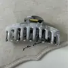 Presilha de Cabelo Estrela Cinza Fumê Estilo Coreano Versátil Novo Acessório de Cabelo com Textura de Mármore de Alta Moda
