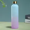 Taza de Agua de Plástico con Popote de Gran Capacidad para Estudiantes Hombres y Mujeres Estilo Coreano Taza ins Alto Valor Estético Verano Portátil Linda Botella de Agua