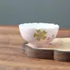 Taza de Té Maestra Quemada Youtian Pintada a Mano Polvo Suave Taza Individual Cerámica para el Hogar Alto Valor de Color Personal Especial Juego de Té Kung Fu