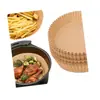 Fabricante de papel para freidora de aire, papel casero antiadherente para hornear mariscos, 16 cm x 4,5 cm, adecuado para tazones y recipientes de alimentos