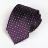 Directo de fábrica ropa formal para hombre moda profesional negocio corbata 8cm patrón de lunares azul nueva corbata para traje