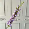 Sino de vento de galho alto flor de imitação lírio do vale casamento flores artificiais linhas destacam arranjo de flores para o chão Qianxun arte floral Veronica flores de seda