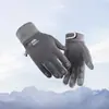 Deportes de Otoño e Invierno Ciclismo al Aire Libre Guantes Cálidos a Prueba de Viento e Impermeables Guantes para Motocicleta Eléctrica Guantes Cálidos de Algodón Engrosados