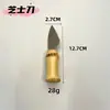 Cuchillo de Cocina Mini de Acero Inoxidable 304 con Mango de Bambú, Prensa para Patatas, Tenedor para Queso, Herramienta Portátil para Acampar al Aire Libre