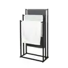 Estante de Piso de Hierro Forjado para Baño con Barra para Toallas Vertical Sin Taladro Suministro de Fábrica Estante Metálico Transfronterizo Barra para Colgar Estante Multicapa