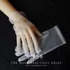 Guantes de Novia Cortos de Encaje Color Blanco Champaña Mariposa Guantes de Boda Malla de Alta Elasticidad Vestido Accesorios de Performance