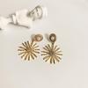 Aguja de Plata S925 Oro Óvalo Europeo y Americano Estilo Europeo y Americano Coreano Perla Sólida Aretes Simples Joyería Popular Transfronteriza para la Oreja