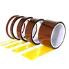 Direto da fábrica Fita de alta temperatura Dedo dourado marrom cola sem resíduo isolamento de alta temperatura mascaramento para pintura em spray pode ser cortado