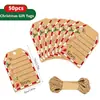 Venta Caliente Transfronteriza Decoración de Árbol de Navidad Regalo Decoración de Caja de Regalo Etiqueta de Feliz Navidad Tarjeta Festiva