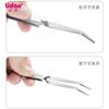 Nova manicure aço inoxidável forma clipe extensão dupla cabeça tipo braçadeira cristal luz terapia vidro tipo armadura pinça