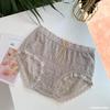 Ropa interior de mujer de talla grande de alta gama con borlas de encaje que cubre toda la cadera con refuerzo de algodón Oferta Especial de Liquidación Ropa interior de mujer