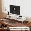 Prateleira com altura ajustável para monitor de computador de mesa com gavetas em camadas para armazenamento de livros, mouse e telefone