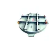 Plataforma giratória de esteira hidráulica elétrica para serviço pesado, virador de trilho para vagão de mina, plataforma giratória de desvio de mina de bitola 600
