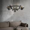 Lámpara Colgante para Sala de Estar Estilo Industrial, Foco Minimalista, Lámpara Creativa Única Post-Moderna Loft Tienda de Ropa Restaurante, Lujo Ligero