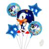 Desenho Animado 18 polegadas / Alien Sonic Kid Balão de Alumínio Sonic the Hedgehog Sonic Balão de Alumínio em Forma Aniversário