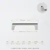 Manija de Gabinete Minimalista Moderna Manija Negra Invisible para Puerta de Armario Manija de Cajón de Gabinete Tocador de Lujo Ligero