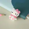 Apontador de Lápis de Cola Macia Desenho Animado Kuluo Mi Apontador de Lápis Manual Mini Portátil para Estudante Artigos de Papelaria Apontador de Lápis
