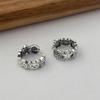 Pendientes de Plata de Ley 925 Estilo Retro Personajes de Dibujos Animados Graffiti para Mujer Estilo Ins Moda Nicho Personalizados Lujo Ligero Sentido de Alta Gama Hebilla para la Oreja