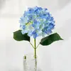 Simulación sola colorida hortensia boda decoración arreglo floral ramo decoración fila de flores camino lead decoración flor artificial fábrica venta al por mayor