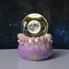 Bola de Cristal Luminosa Base Giratória Luz Noturna Luminosa Atacado Luz de Atmosfera para Casa Decorações de Mesa para Quarto Presentes