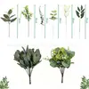 Eucalipto Verde Artificial com Frutas para Arranjo de Flores Decoração, Paisagismo de Casamento, Arranjo em Vaso para Casa, Flores de Eucalipto Artificiais Estilo Floresta