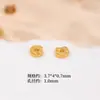 Contas espaçadoras banhadas a ouro em prata S925 antiga, acessórios para joias DIY com contas feitos à mão, acessórios Wenwan, joias, alto padrão