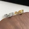 Anillo de Alta Gama para Mujer con Incrustaciones de Diamantes, Moda de Nicho, Exquisito y Sencillo Anillo para Dedo Índice, Venta Directa de Fábrica