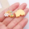 Colgante de Abeja Simulada, Donut, Plátano, Piña de Resina, Accesorios para Pulsera, Collar, Llavero, Joyería Hecha a Mano para DIY