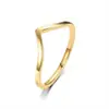 Anillo de Acero Inoxidable con Forma de Corazón en V, Moderno y Elegante, para Mujer, Diseño de Nicho a la Moda, Banda Lisa Minimalista para Pareja