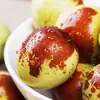 Jujubas de Inverno Dalu de Shandong Frescas 2,5kg Jujubas Verdes Crocantes e Doces Fruta da Estação para Grávidas com Frete Grátis