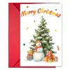 79 Modelos Suministro Directo Transfronterizo Set de Tarjetas Navideñas Creativas Nuevas Tarjetas de Material para Decoración del Festival de Navidad con Sobres
