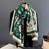 Novedad Otoño e Invierno Calentador de Cuello de Cachemira Sintética Bufanda Gruesa Extendida Pañuelo para la Cabeza Minoría Étnica Chal Versátil Ropa de Abrigo para Mujer