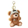Lindo Colgante de Oso Perfumado Peluche Muñeca Encanto para Bolso Llavero de Dibujos Animados Juguete de Muñeca de Tela Premium