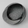 Gorra de estilo coreano elegante con visera curva que hace que la cara parezca más pequeña, Gorro de lana para mujer con circunferencia de cabeza grande, Boina de lana para otoño e invierno, Hecho a medida