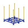 En Stock Al por Mayor Estanterías Apilables de Tubo Redondo de Seis Columnas Almacenamiento en Frío Estanterías Tipo Tubo para Tejidos Textiles Palets