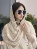 Xale feminino estilo étnico, novo modelo de verão 2026, adequado para viagens e fotografia no Noroeste, lenço de seda fino com proteção solar, lenço de cabeça para deserto