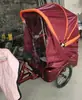 Ll Toldo para Triciclo Elétrico Toldo de Chuva Guarda-sol Abrigo de Chuva Triciclo a Pedal Carro Dobrável Toldo de Peng Rickshaw Descanso para Idosos