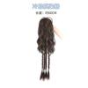 Peluca Trenza de Boxeo Rosa Brillante Cola de Caballo Alta Trenza Dopamina Semi-Recogida Trenza Falsa Pinza Cascada Colorida Peinado