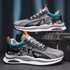 Sapatos masculinos esportivos casuais amortecimento a ar mola verão novo malha respirável costura estudante Comércio Exterior sola macia plano corrida viagem