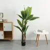 Árvore de simulação planta bonsai planta em vaso shopping center escritório sala de estar decoração flor flor artificial planta verde banana de viajante atacado
