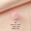 Colgante de bola de piel de visón de imitación de Corea del Sur transfronterizo, colgante de cuentas de piel, collar hecho a mano, pendientes DIY, accesorios, 18 colores