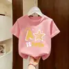 2026 Ropa de Bebé Nueva y Elegante Verano Delgada Moda Infantil Camiseta de Manga Corta para Niñas Top de Verano