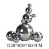 Moderno Nórdico Simples Luxo Leve Bola em Cascata Enfeites Modelo Sala Venda Escritório Sala de Estar Criativo Revestimento Flockado Decoração