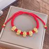 Beleza Cobra Completa ~ Pulseira do Ano da Cobra Corda Vermelha Auspiciosa Este Ano de Vida Corda de Mão Feita à Mão Bebê Cobra Wufu Templo Corda Vermelha Pequena