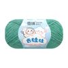 Muñeca Nube Bola de Nieve Algodón Peinado de 4 Cabos Algodón de Leche Crochet Tejido a Mano Bolsa de Materiales DIY Suéter para Muñeca Hilo para Ramo