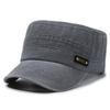 Gorra plana militar para hombre, gorra lavada de primavera y verano para hombre, gorra informal para exteriores con lengüeta de pato, gorra para el sol de verano a la moda.