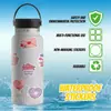 50 calcomanías de carta para el Día de San Valentín con diseño de corazón rosa, adecuadas para equipaje, motocicletas, carritos y cuadernos, impermeables