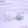 Molde de vela de bola mágica geométrica molde de silicona de bola redonda raya cuadrada molde de silicona para vela de aromaterapia diy